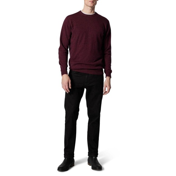 New Rodd & Gunn Queenstown Cashmere & Wool Sweater Claret Men's Size 2XL - Picture 1 of 10